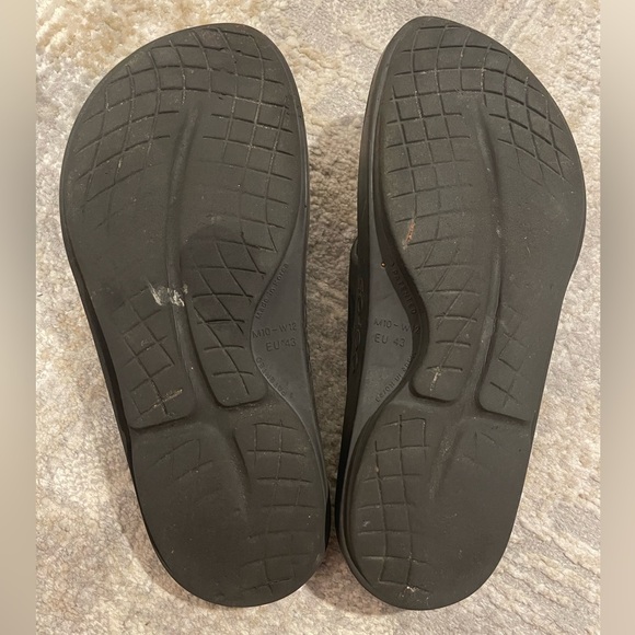 Oofos OOriginal Sandals Black M1O W12 Recovery Footwear Flip Flop Unisex - Picture 6 of 8